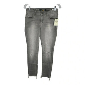 🍀 LUCKY BRAND TOO TOUGH TO DIE LOLITA SKINNY MID RISE CURVY FIT CONTOURED WAIST
